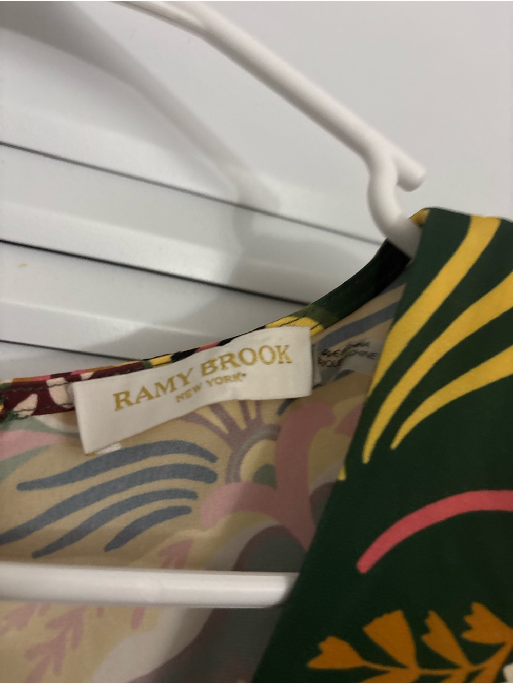 Ramy Brook Olive Green Floral Wrap Midi Dress - Picture 4 of 5